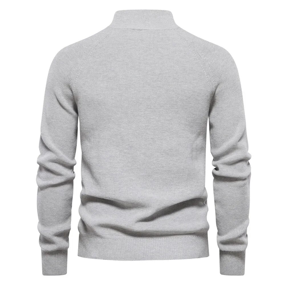 Kurt™ - Strikket sweater med lynlås