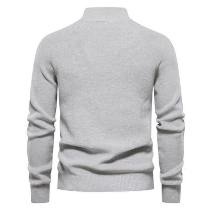 Kurt™ - Strikket sweater med lynlås