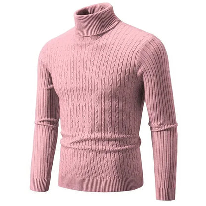 Laurits | Elegant kabelstrikket rullekravesweater