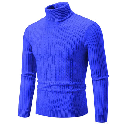 Laurits | Elegant kabelstrikket rullekravesweater