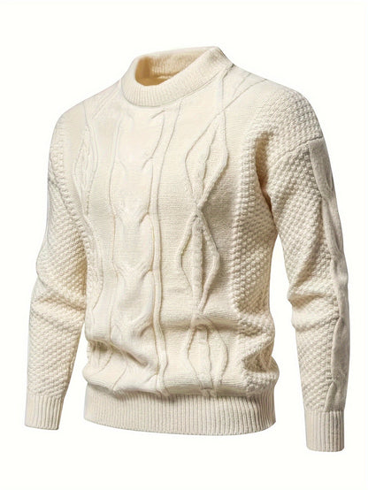 Holger™ kabelstrikket sweater - tidløs stil og komfort til den moderne mand